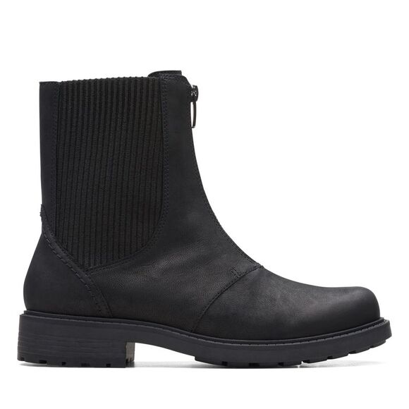 Clarks Womens Orinoco 2 Up Black Boots (NWT) - Picture 1 of 6